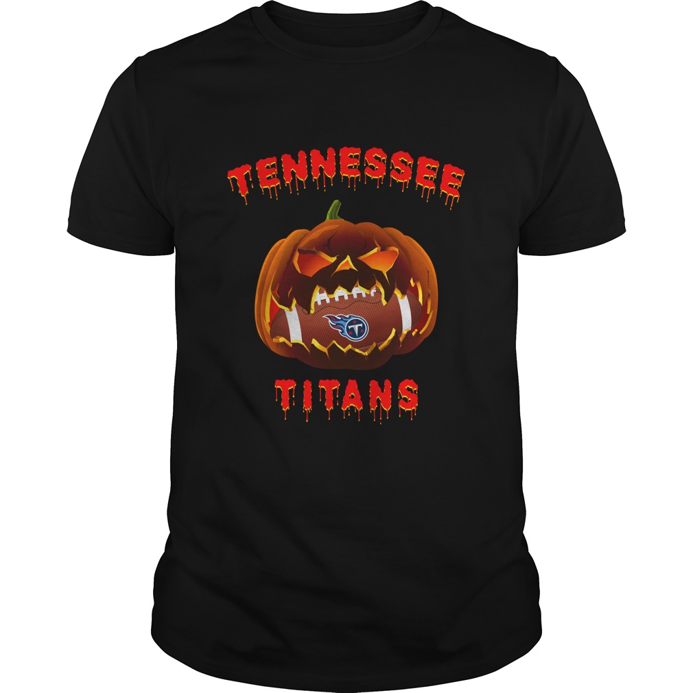 Tennessee Titans Halloween Pumpkin T-Shirt Tennessee Titans Halloween Pumpkin T-Shirt
