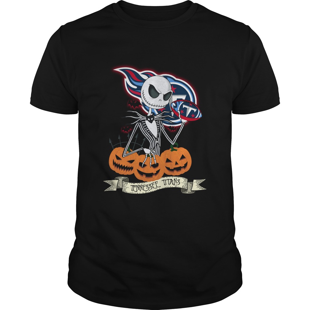 Tennessee Titans Halloween "jack Skellington" T-Shirt Tennessee Titans Halloween "jack Skellington" T-Shirt