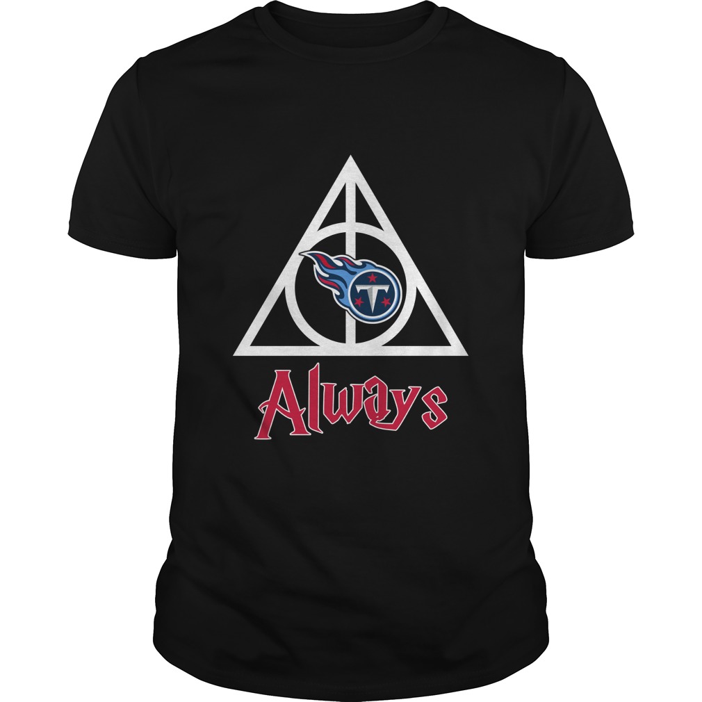Tennessee Titans "deathly Hallows Always" Harry Potter T-Shirt Tennessee Titans "deathly Hallows Always" Harry Potter T-Shirt