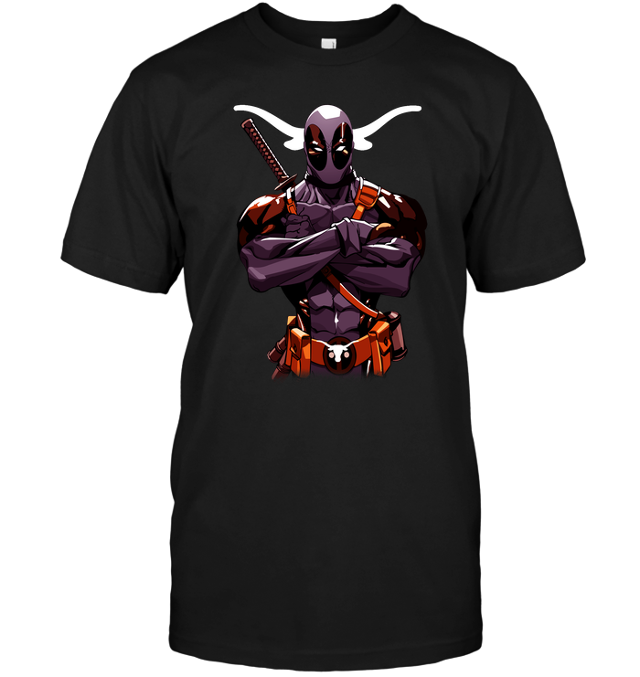 Giants Deadpool Texas Longhorns T-Shirt Giants Deadpool Texas Longhorns T-Shirt
