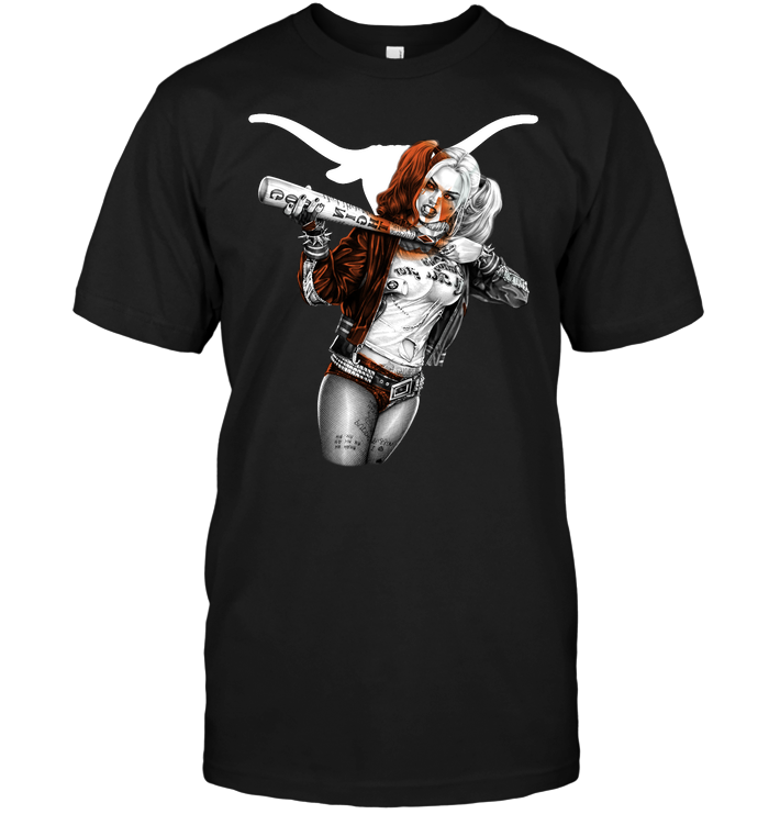 Harley Quinn Texas Longhorns T-Shirt Harley Quinn Texas Longhorns T-Shirt