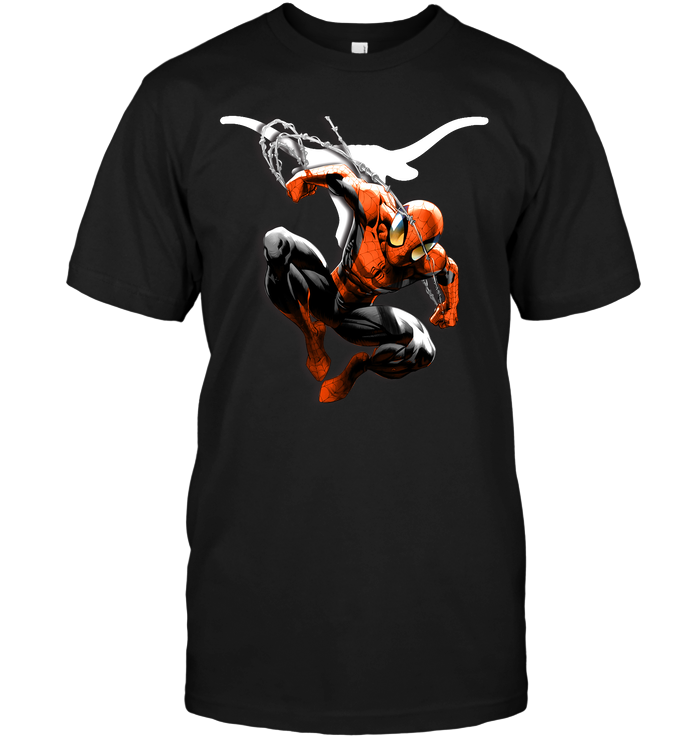 Spider-Man Texas Longhorns T-Shirt Spider-Man Texas Longhorns T-Shirt