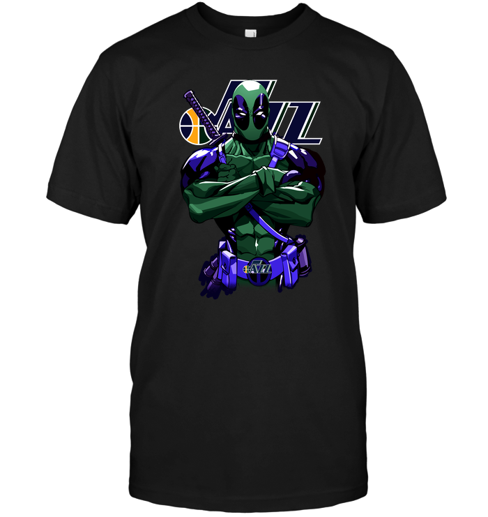Utah Jazz "deadpool" Crossover T-Shirt Utah Jazz "deadpool" Crossover T-Shirt