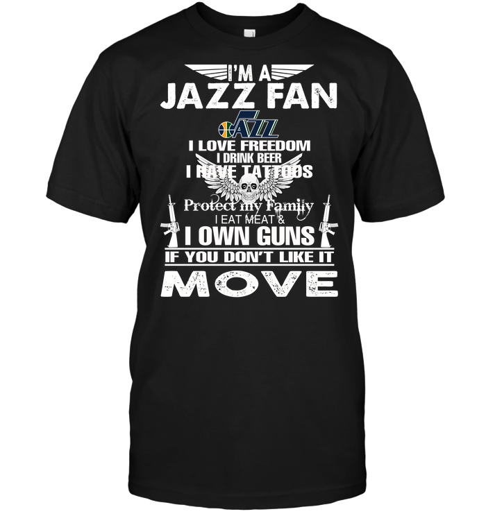 Utah Jazz "i'm A Jazz Fan" Personality T-Shirt Utah Jazz "i'm A Jazz Fan" Personality T-Shirt