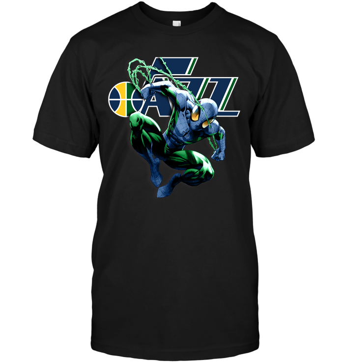 Utah Jazz "spiderman" Superhero T-Shirt Utah Jazz "spiderman" Superhero T-Shirt