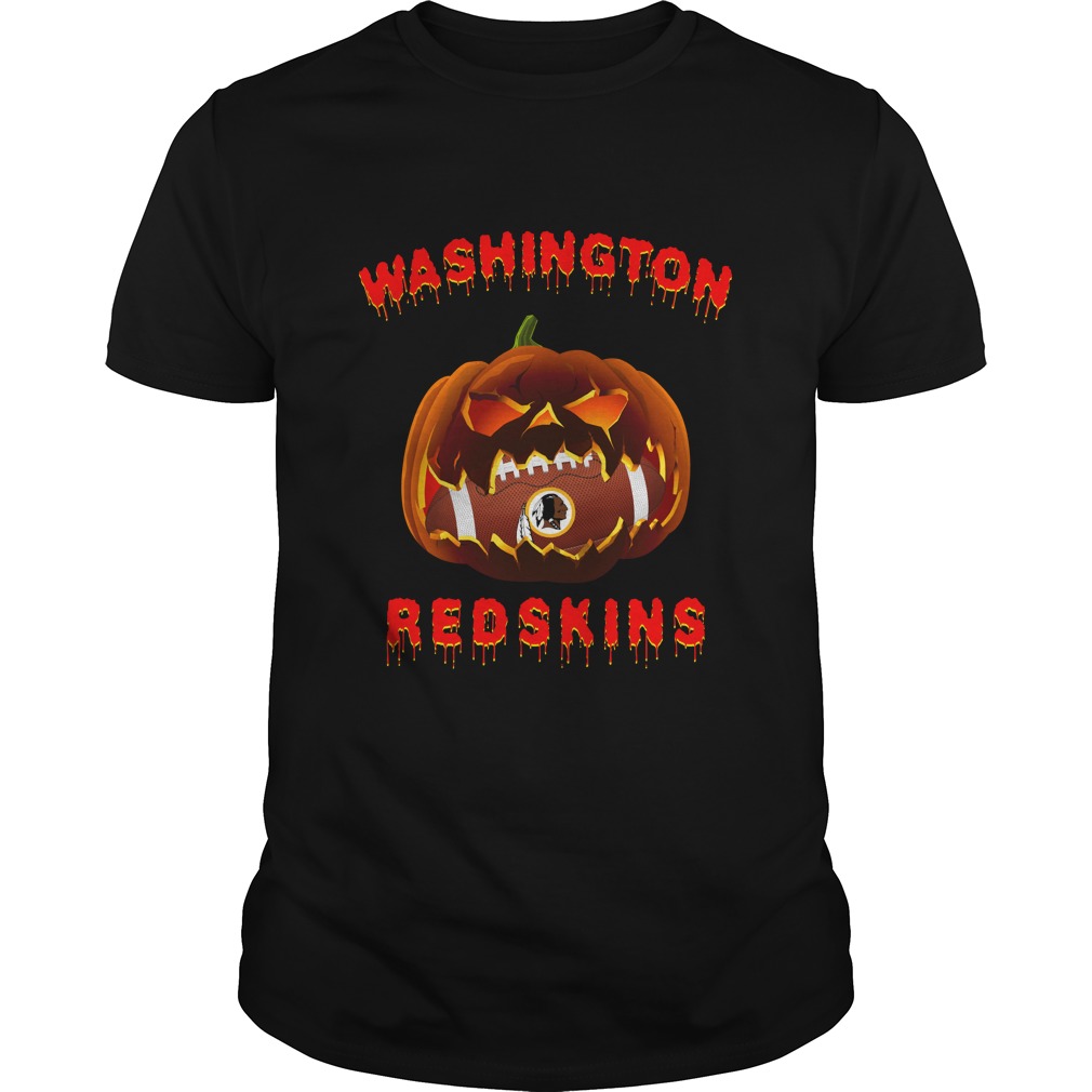 Washington Redskins Halloween Pumpkin T-Shirt Washington Redskins Halloween Pumpkin T-Shirt