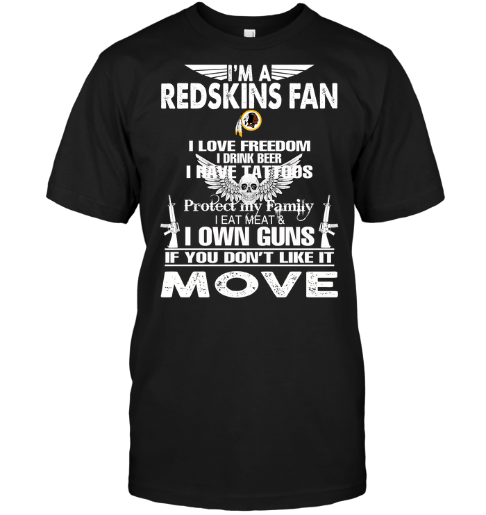 Washington Redskins "i'm A Redskins Fan" Personality T-Shirt Washington Redskins "i'm A Redskins Fan" Personality T-Shirt