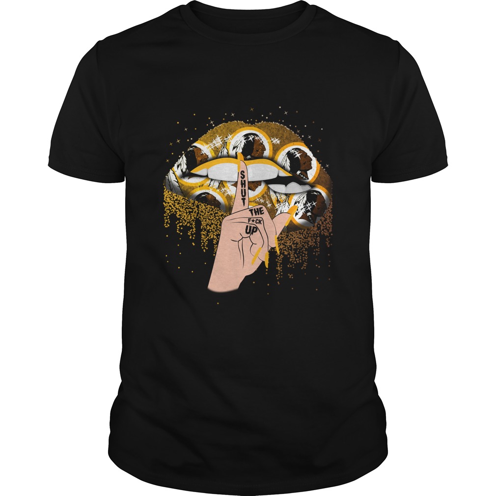 Washington Redskins "shut Up" Lips T-Shirt Washington Redskins "shut Up" Lips T-Shirt