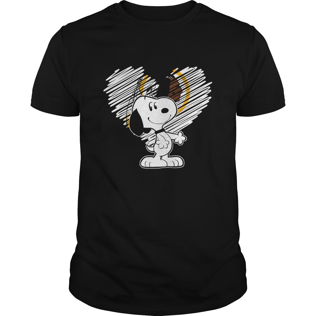 Washington Redskins "snoopy In My Heart" T-Shirt Washington Redskins "snoopy In My Heart" T-Shirt