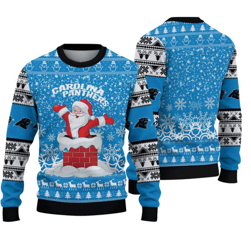 Carolina Panthers Fan's Christmas Cheer - Ugly Holiday Sweatshirt