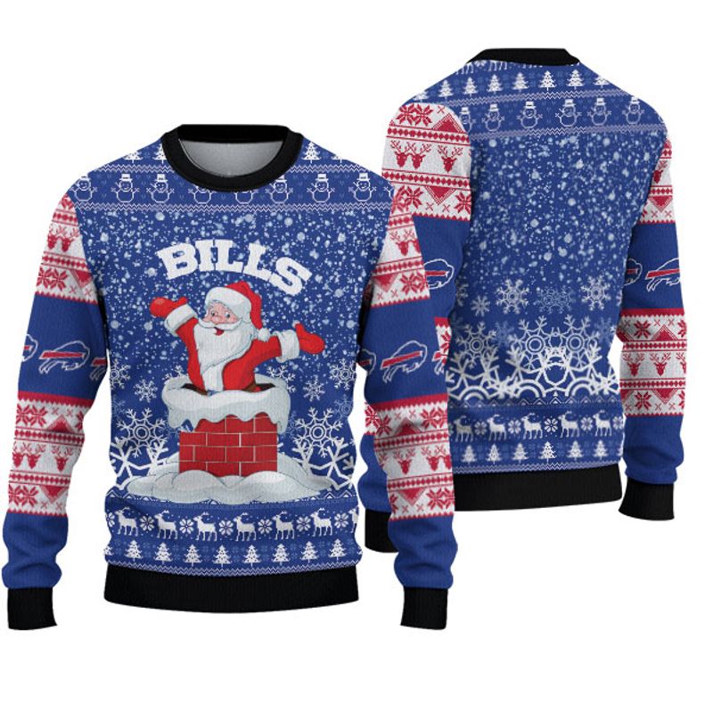 Buffalo Bills "funny Santa" Ugly Christmas Sweater