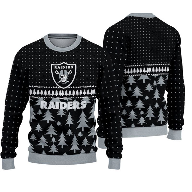 Las Vegas Raiders Festive Holiday Sweatshirt
