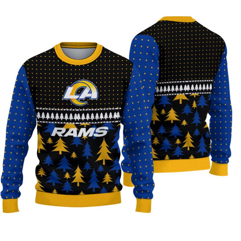 Los Angeles Rams Festive Holiday Sweatshirt