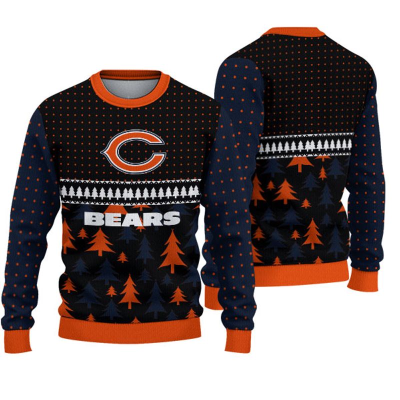 Chicago Bears Festive Holiday Sweatshirt