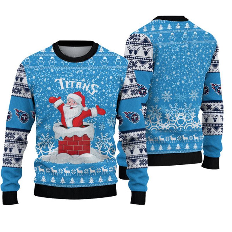 Tennessee Titans "funny Santa" Ugly Christmas Sweatshirt