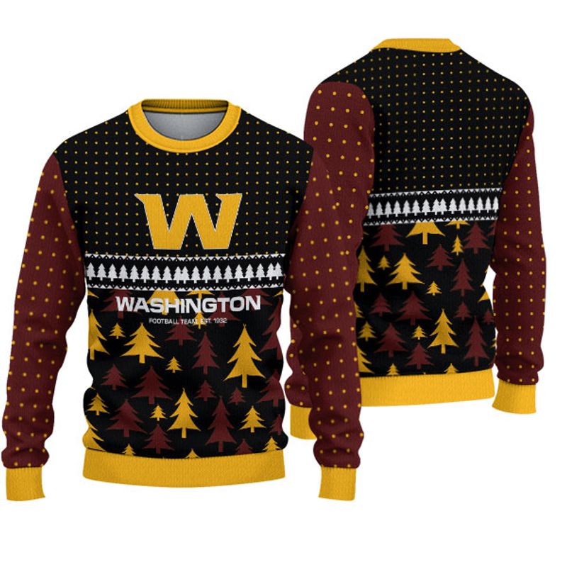 Washington Football Team Festive Holiday Sweatshirt