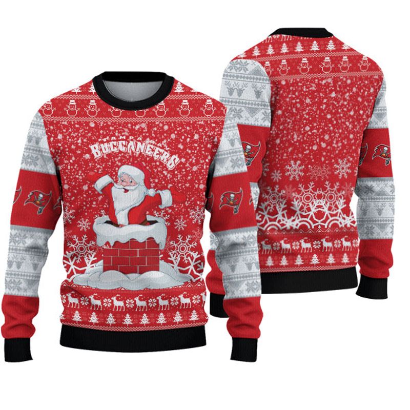 Tampa Bay Buccaneers "funny Santa" Ugly Christmas Sweatshirt