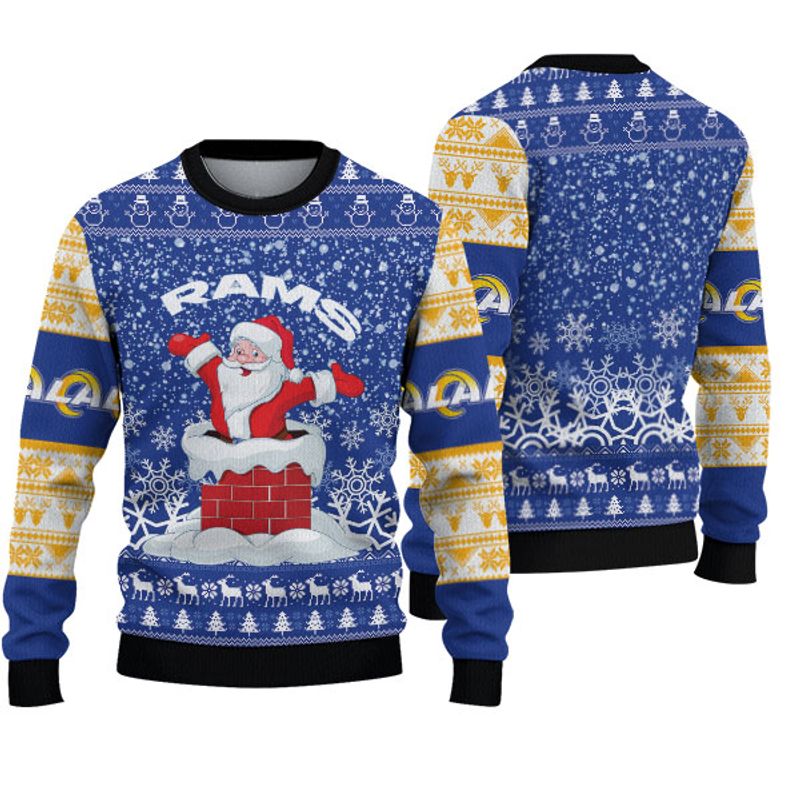 Los Angeles Rams "funny Santa" Holiday Sweatshirt