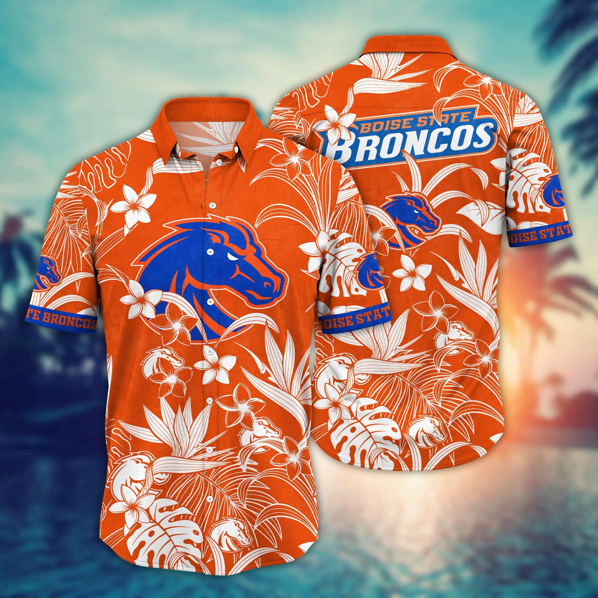 Boise State Broncos Hawaiian Tropical Shirt