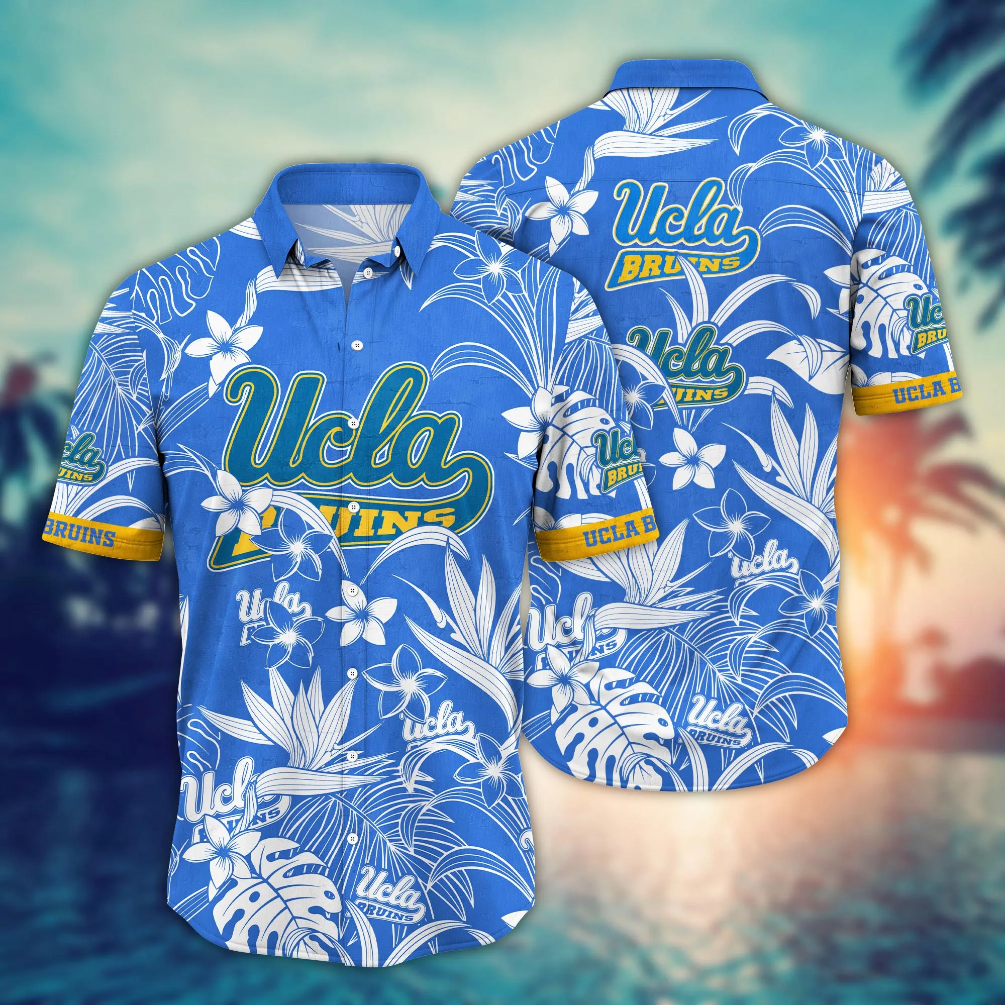 Ucla Bruins Hawaiian Shirt – Tropical Flower Aloha Shirt