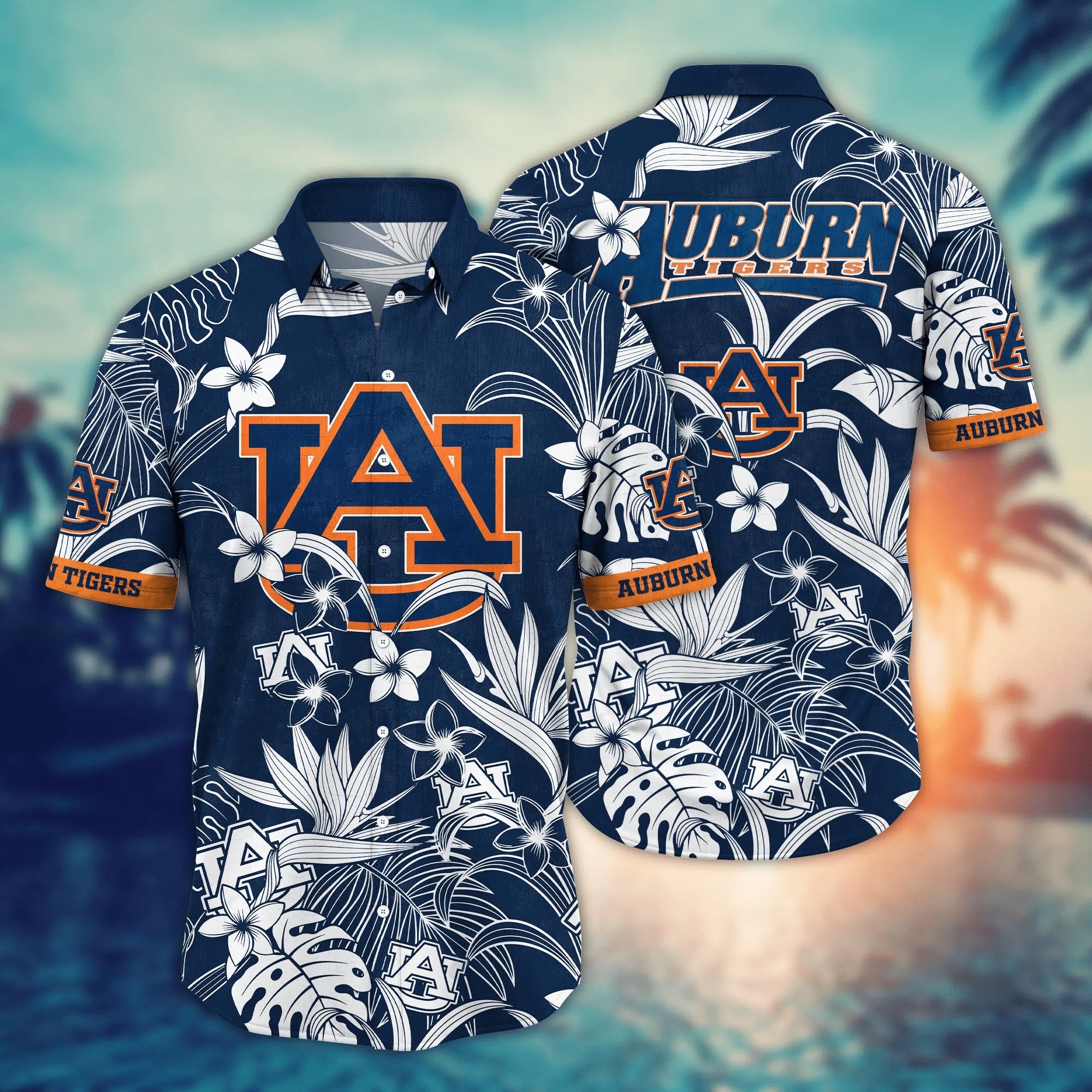Auburn Tigers Hawaiian Tropical Shirt