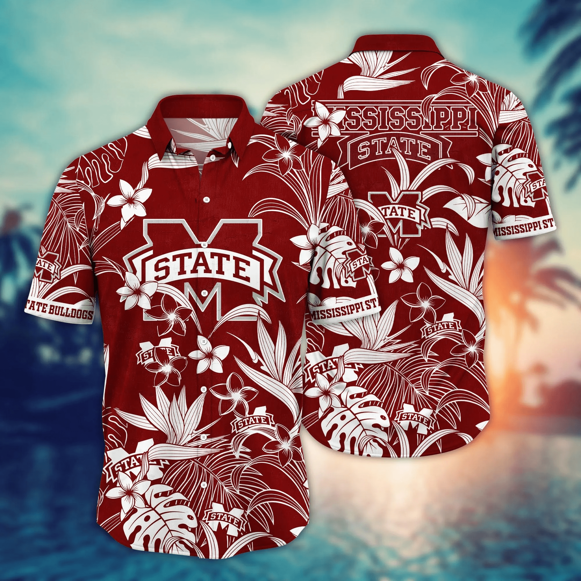 Mississippi State Bulldogs Hawaiian Tropical Shirt