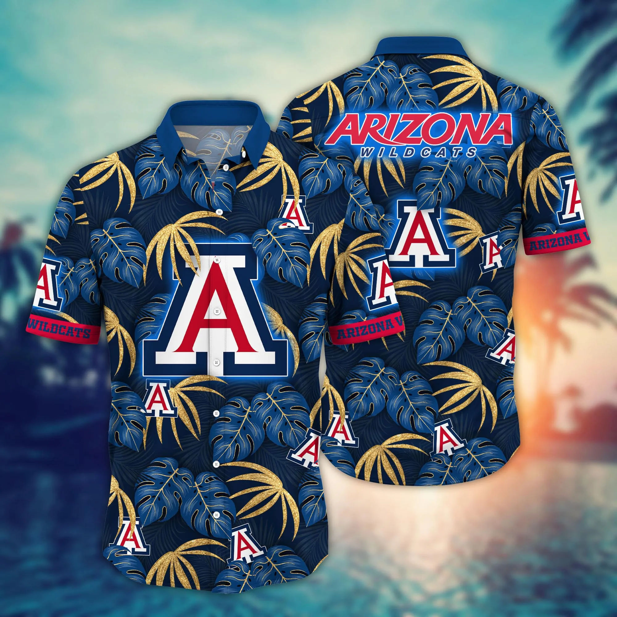 Arizona Wildcats Spirit - Classic Hawaiian Shirt With A Floral Twist