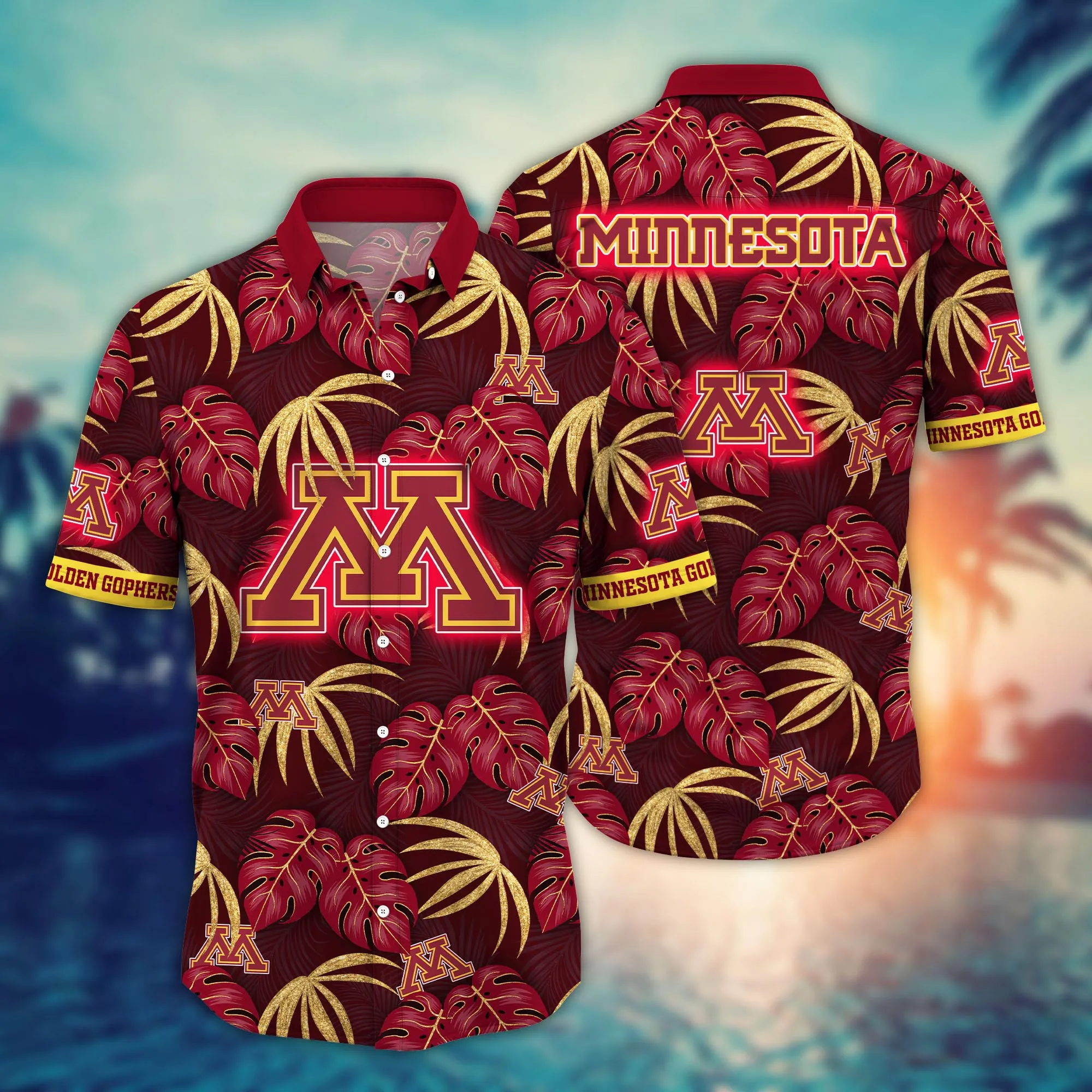 Minnesota Golden Gophers Spirit - Classic Hawaiian Shirt With A Floral Twist