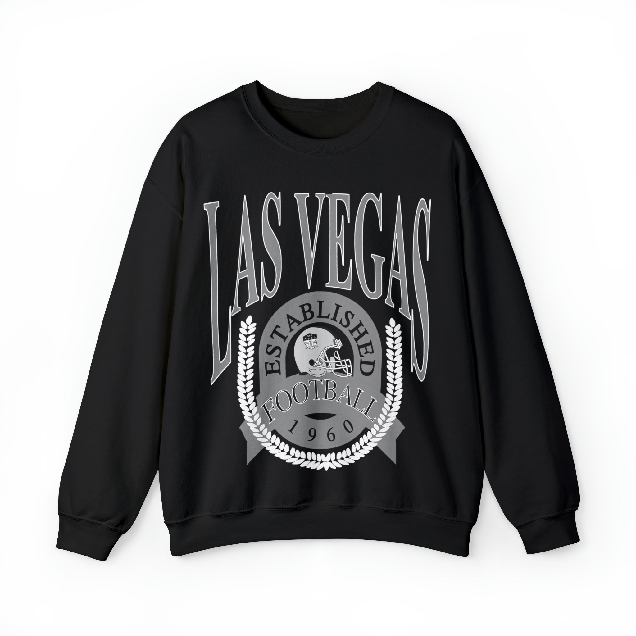 Black Vintage Las Vegas Raiders Retro Crewneck Sweatshirt