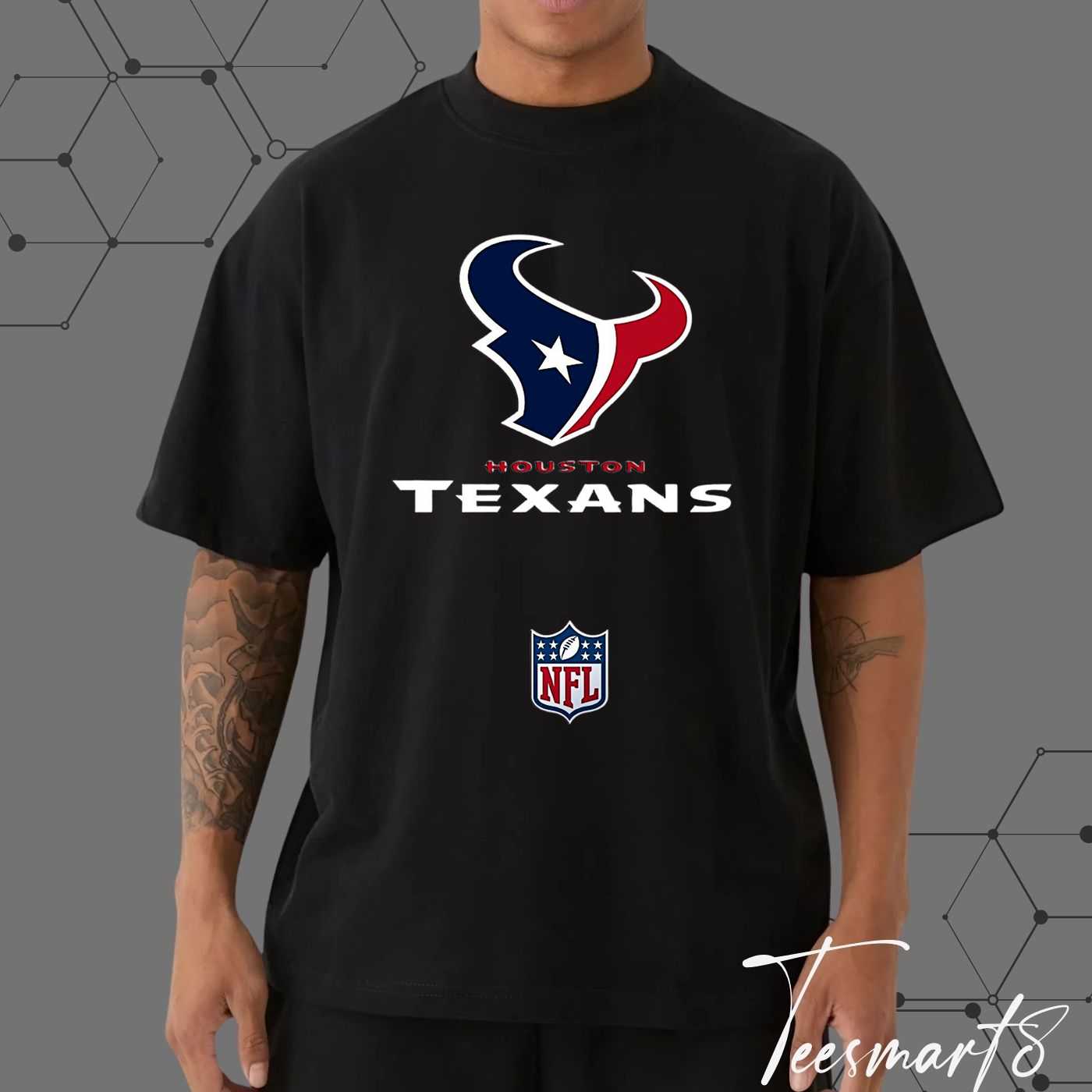 Houston Texans Logo & Text T-Shirt