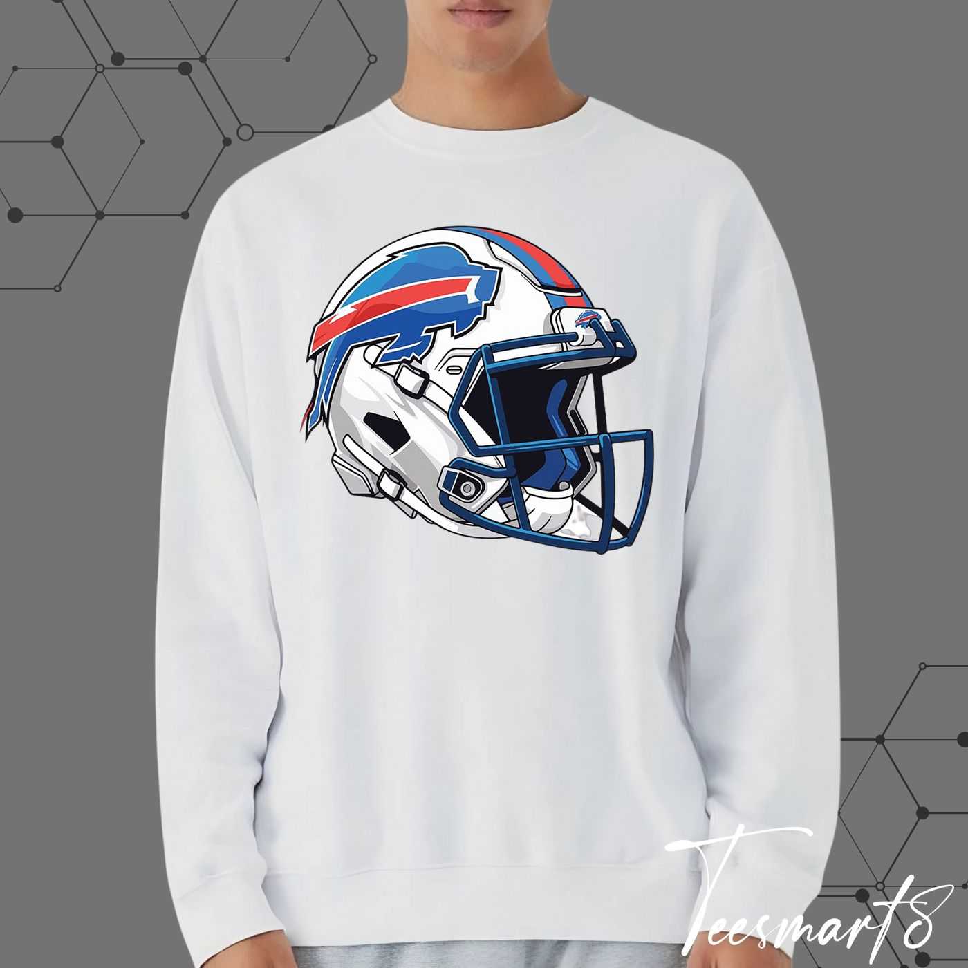 Buffalo Bills Helmet Art Sweatshirt