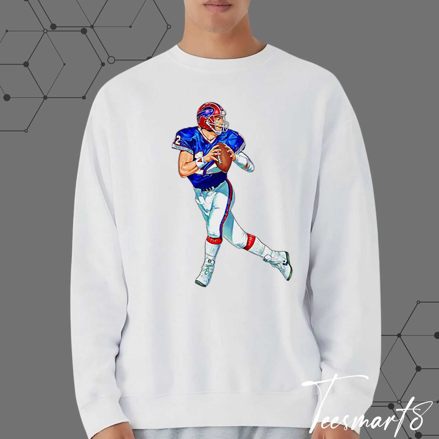 Buffalo Bills Cartoon Player Sweatshirt