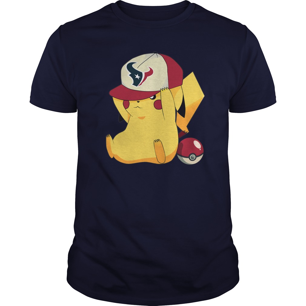 Houston Texans Pikachu Football T-Shirt