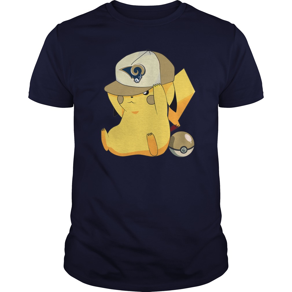Los Angeles Rams Pikachu Football T-Shirt
