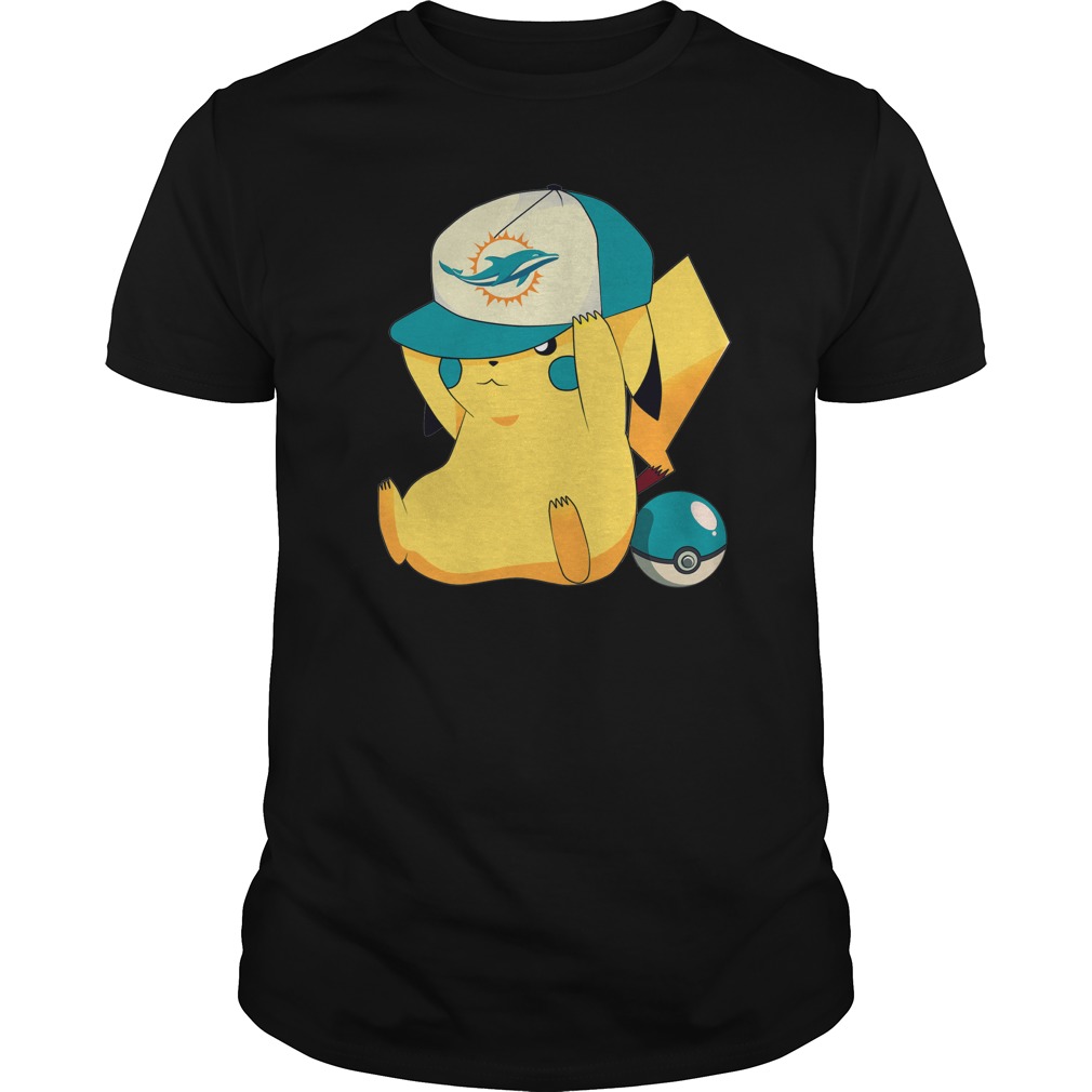 Miami Dolphins Pikachu Football T-Shirt