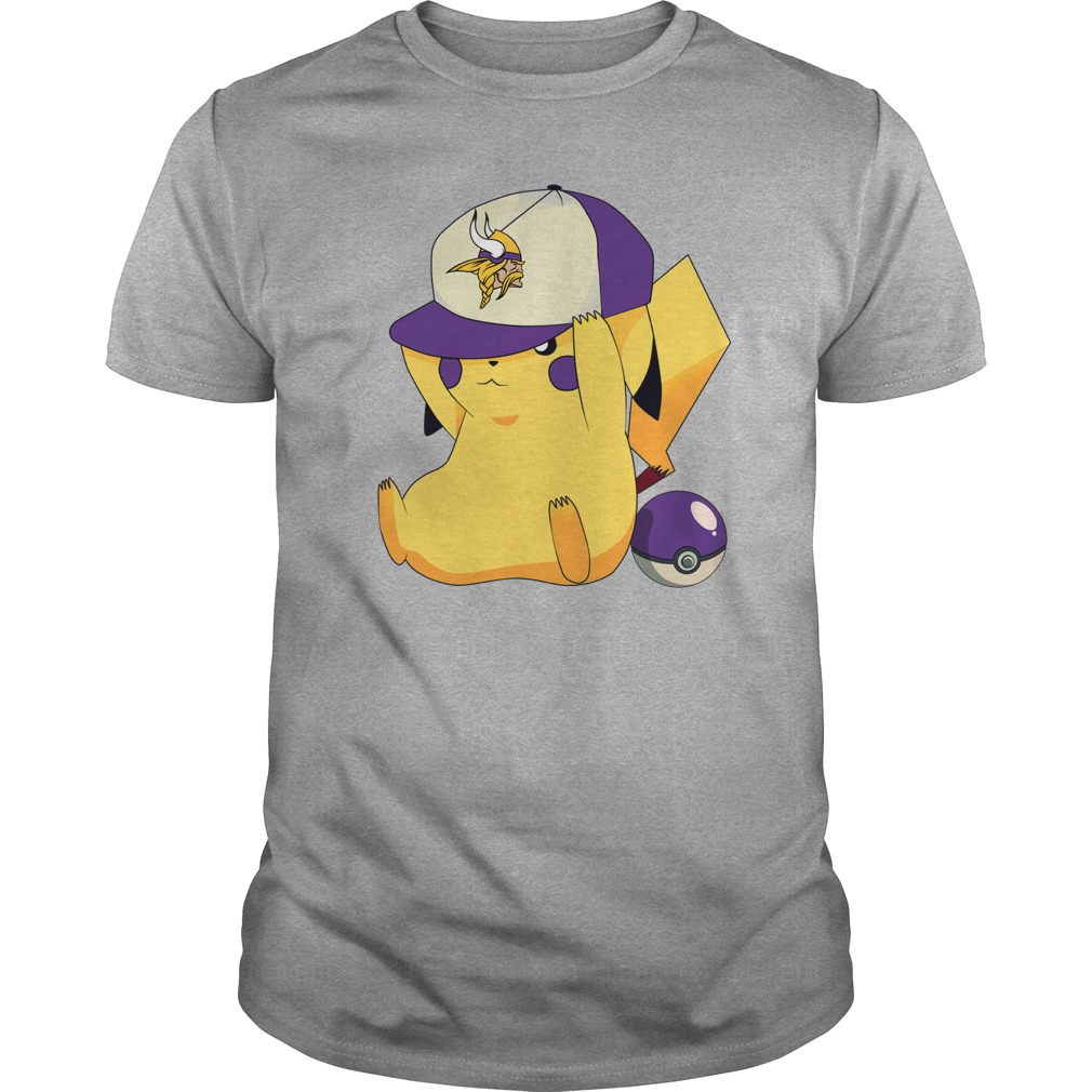 Minnesota Vikings Pikachu Football T-Shirt