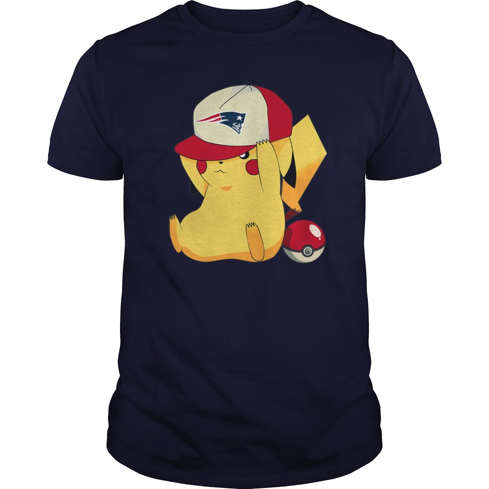 New England Patriots Pikachu Football T-Shirt