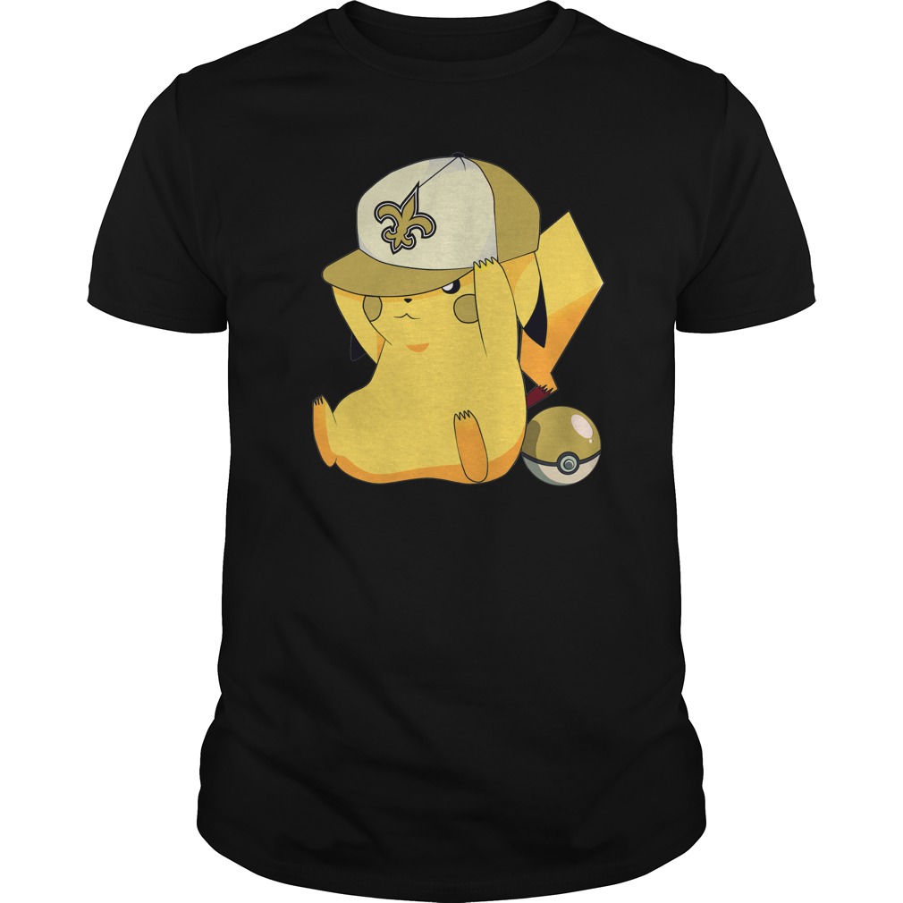 New Orleans Saints Pikachu Football T-Shirt