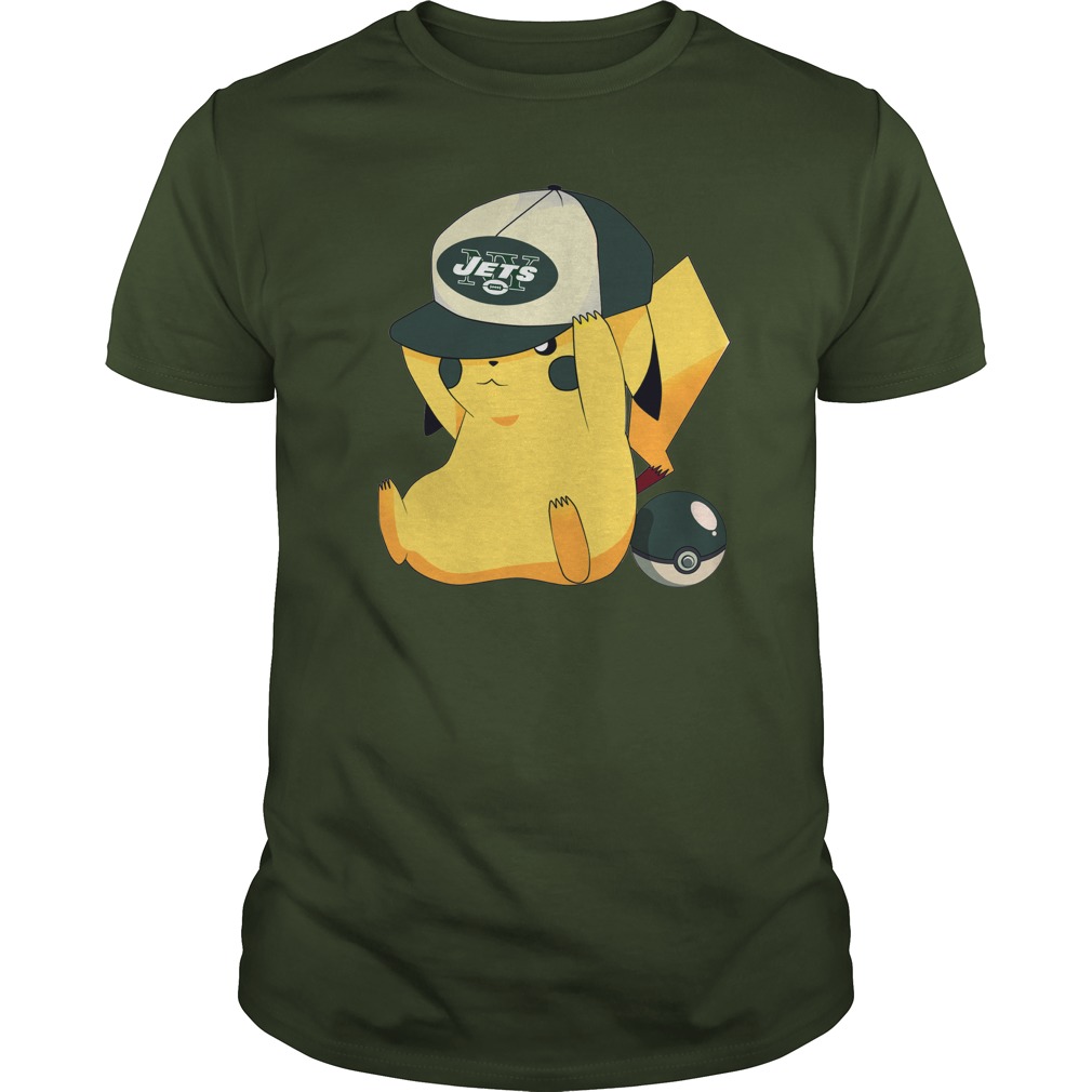 New York Jets Pikachu Football T-Shirt