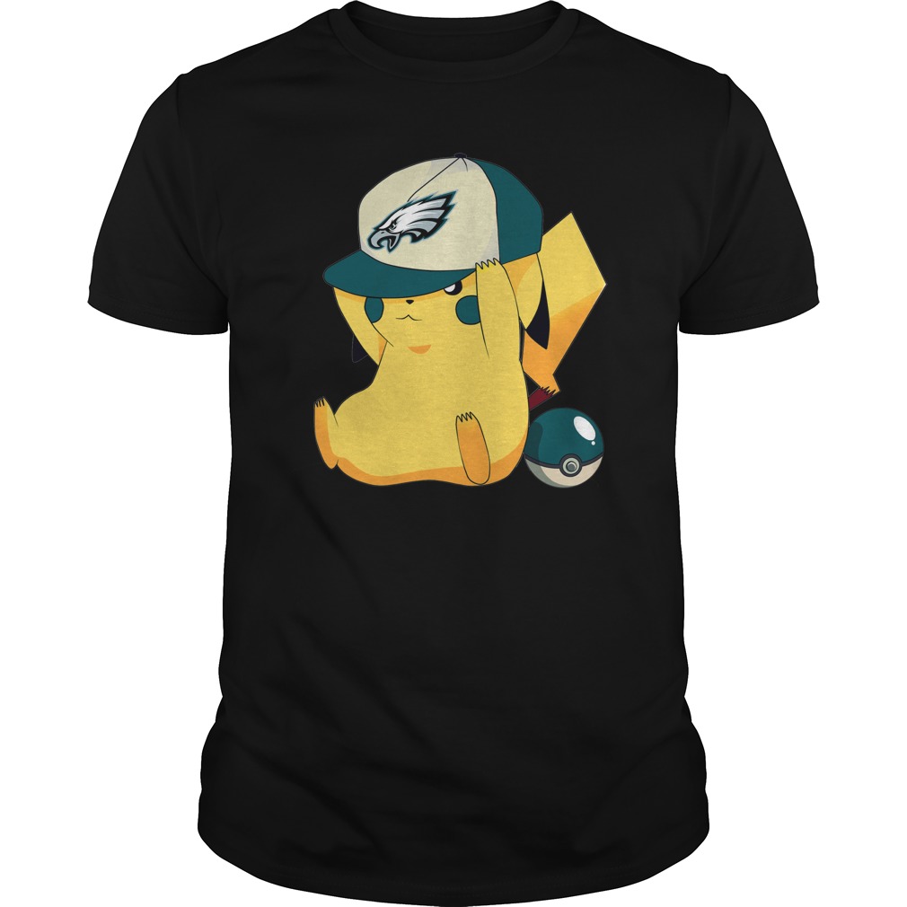 Philadelphia Eagles Pikachu Football T-Shirt