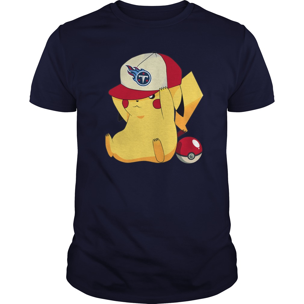 Tennessee Titans Pikachu Football T-Shirt
