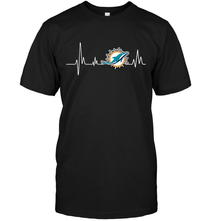 Miami Dolphins Heartbeat T-Shirt