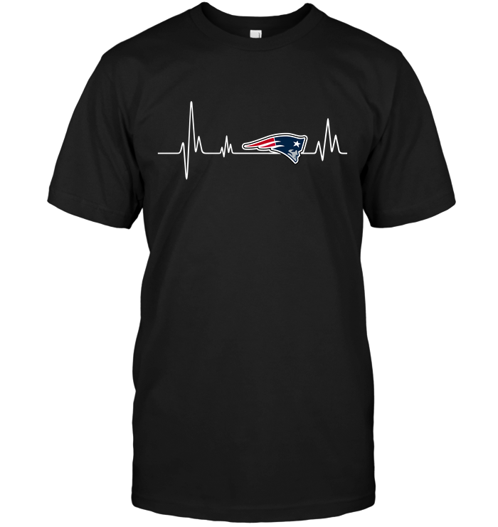 New England Patriots Heartbeat T-Shirt New England Patriots Heartbeat T-Shirt