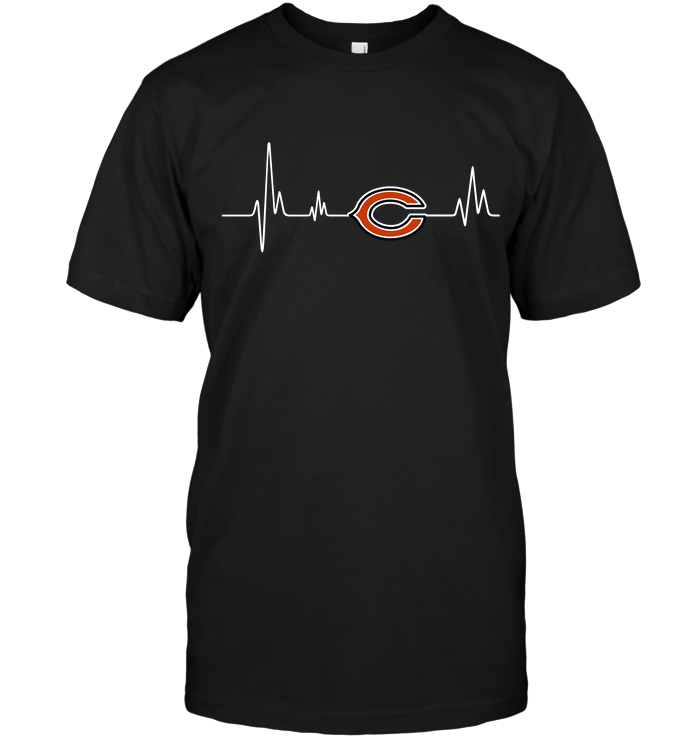 Chicago Bears Heartbeat T-Shirt Chicago Bears Heartbeat T-Shirt