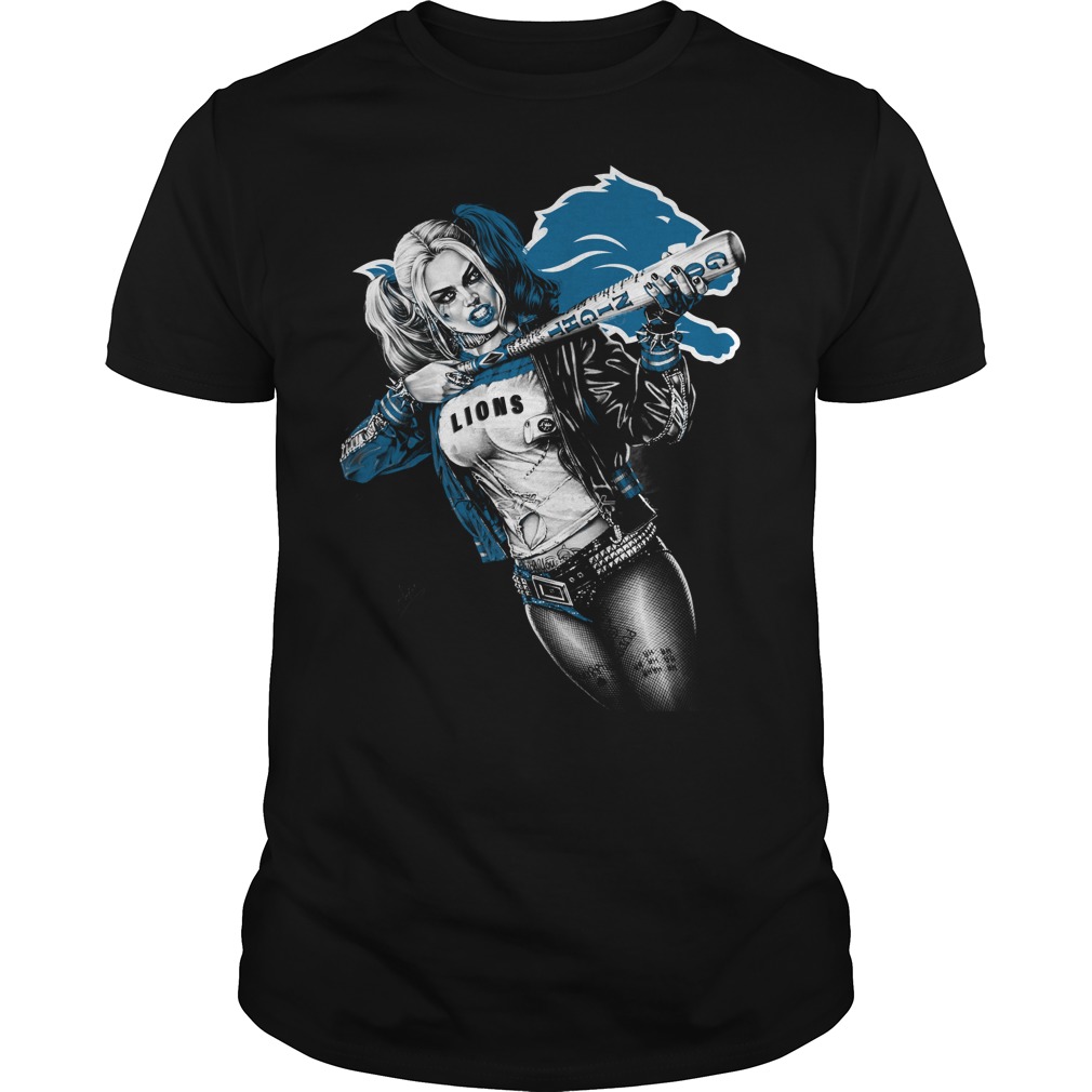 Detroit Lions Harley Quinn T-Shirt