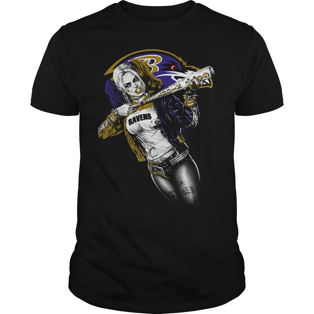 Exclusive Baltimore Ravens Harley Quinn T-Shirt