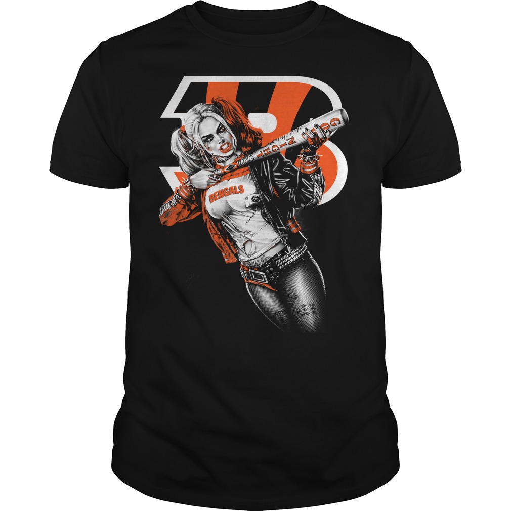 Cincinnati Bengals Harley Quinn T-Shirt Cincinnati Bengals Harley Quinn T-Shirt