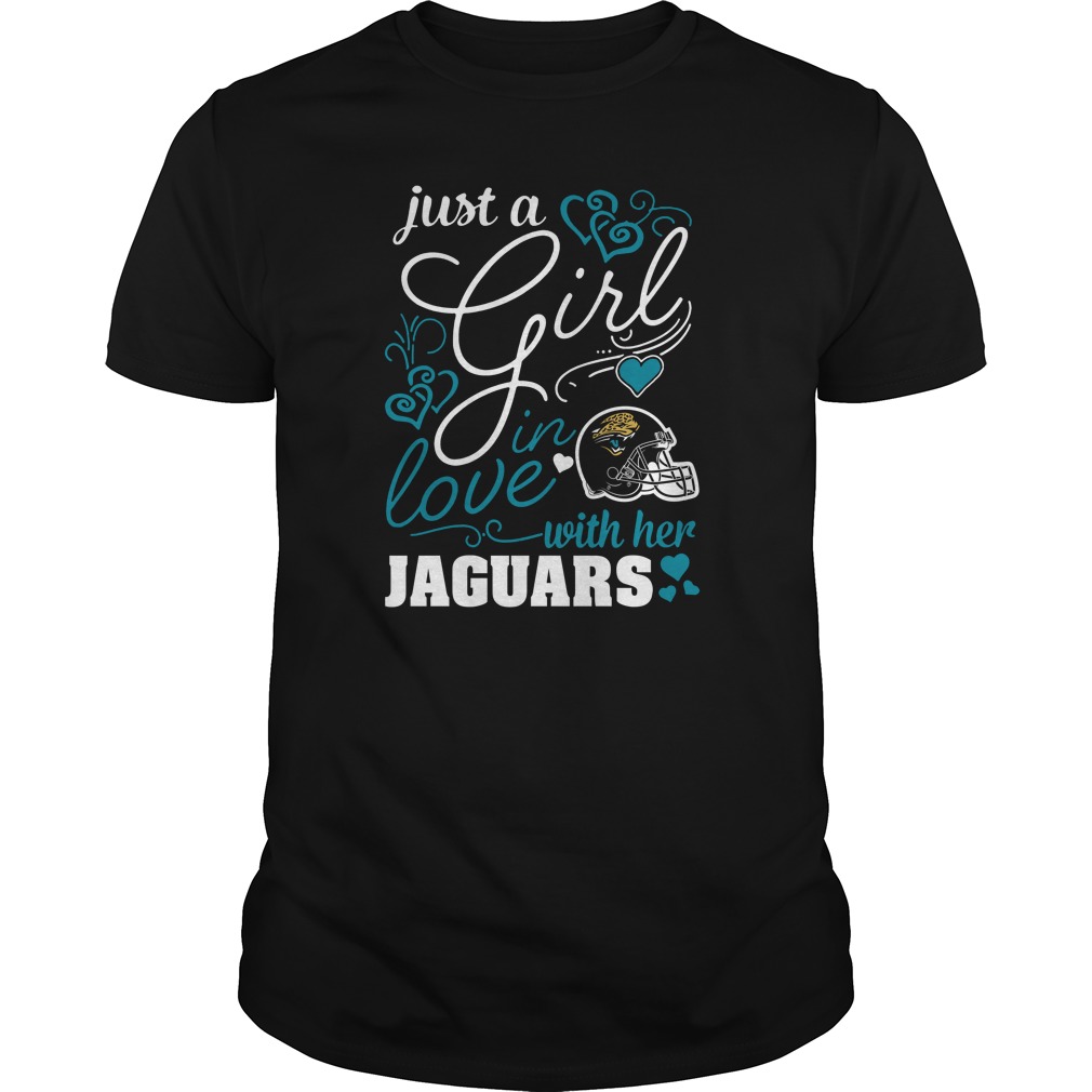 "just A Girl In Love" Jacksonville Jaguars T-Shirt