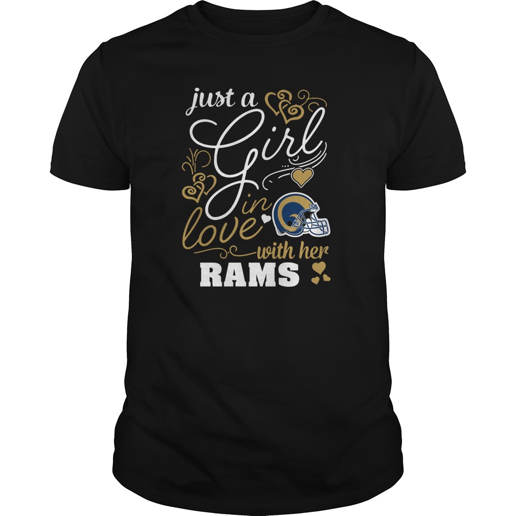"just A Girl In Love" Los Angeles Rams T-Shirt
