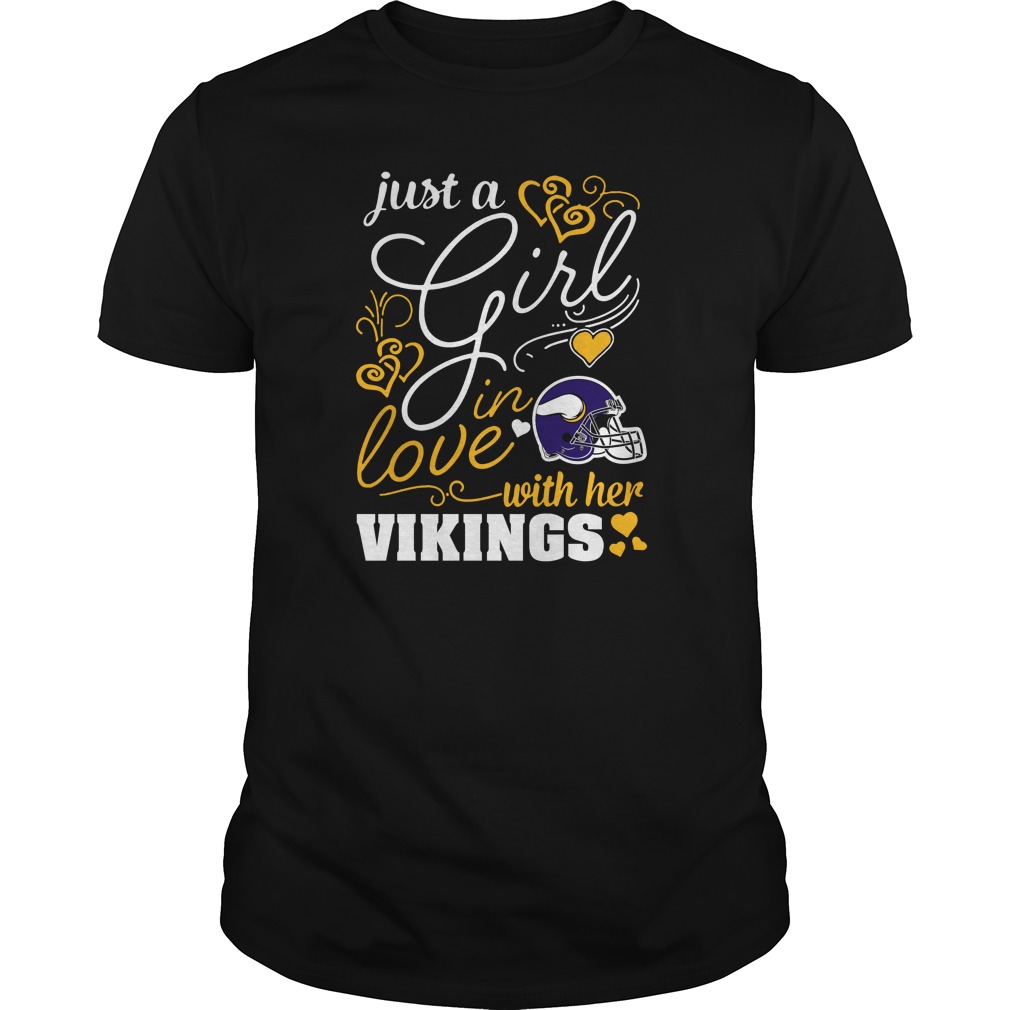 "just A Girl In Love" Minnesota Vikings T-Shirt